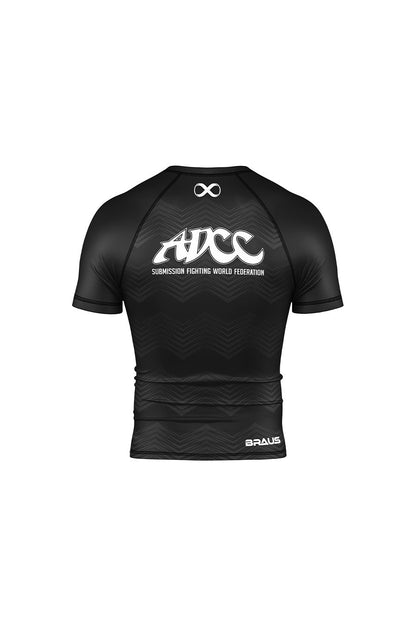 ADCC Blacked Rash Guard Short Sleeve