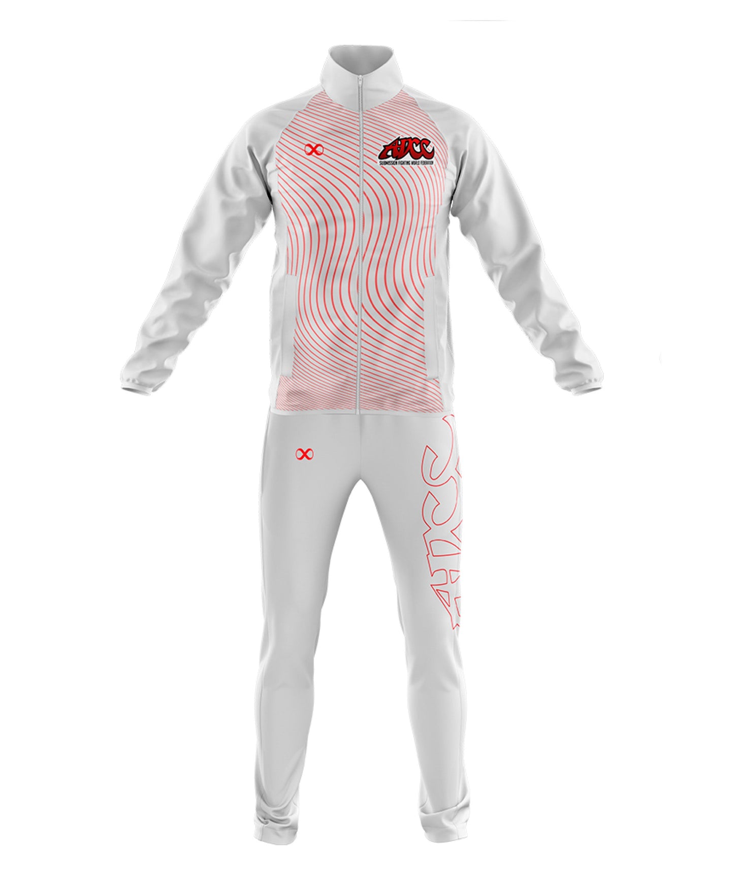 ADCC Tracksuit WHITE RED