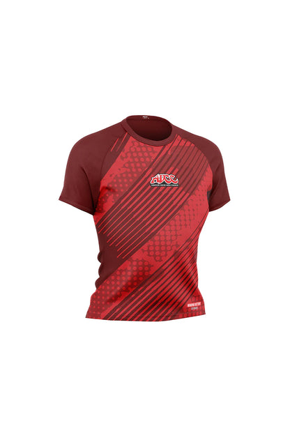 ADCC Red Kids No Gi Rash Guard Short Sleeve