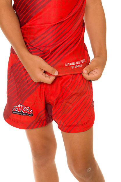 ADCC Red Kids No Gi Fight Shorts