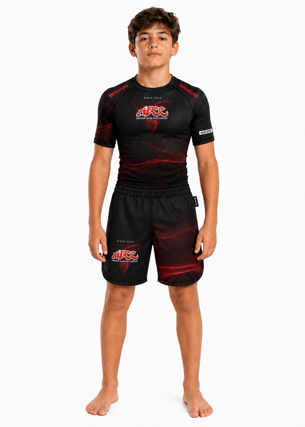 ADCC Infinite Fight Shorts Black Kids