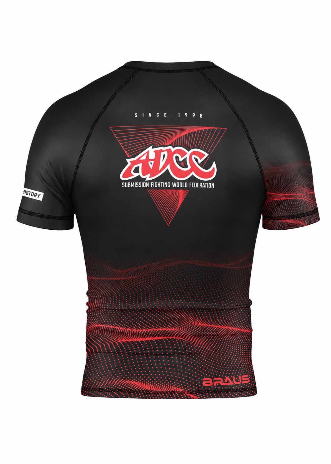 ADCC Infinite Rash Guard Short Sleeve - Black (Adult)