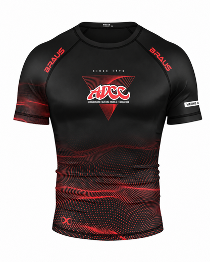 ADCC Infinite Rash Guard Short Sleeve - Black (Adult)
