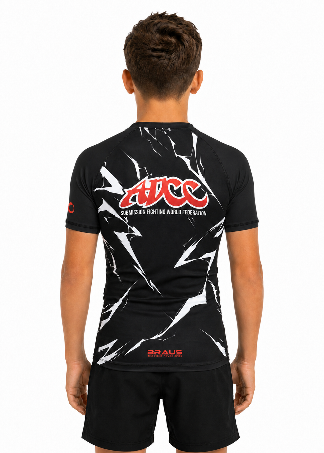ADCC Lightning Rash Guard Short Sleeve Kids
