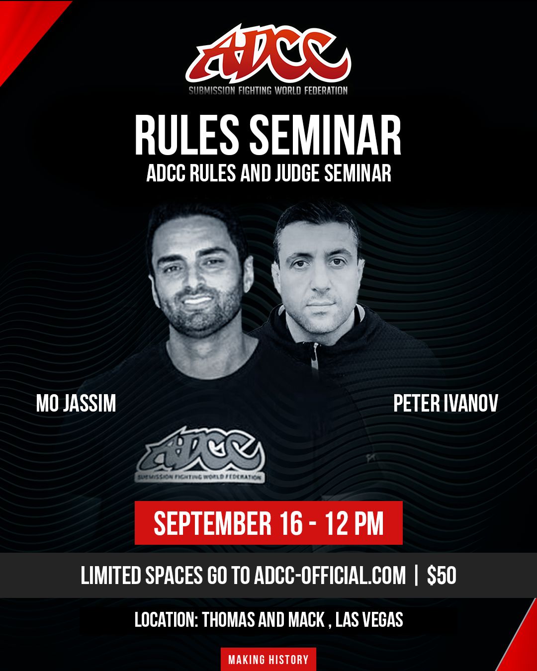 ADCC Rules and Judging seminar sept 16